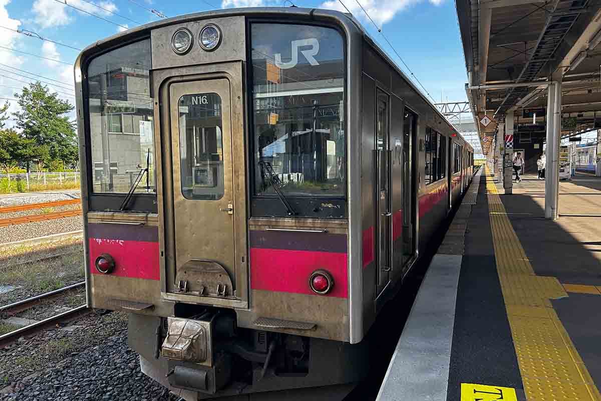JR津軽線。現在、青森駅から蟹田駅までは運行している