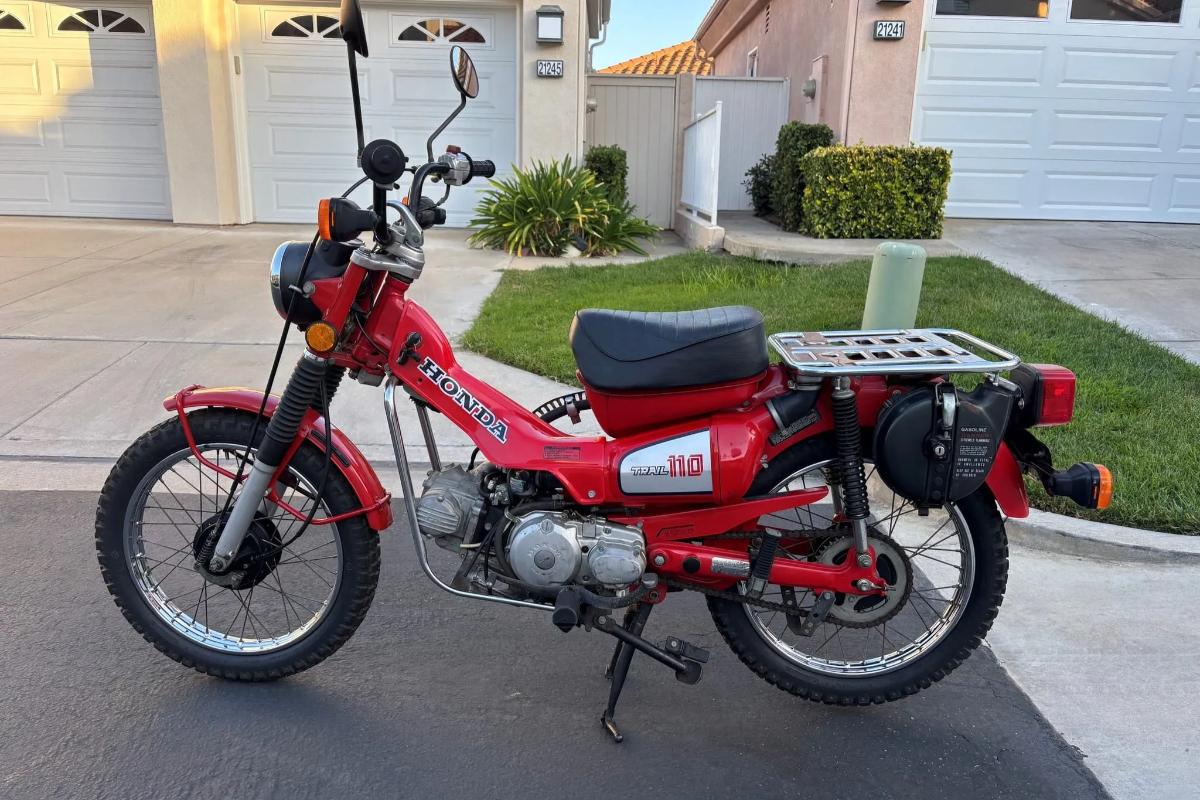 米国オンラインオークションに出品、落札された1983年式ホンダ「CT110」