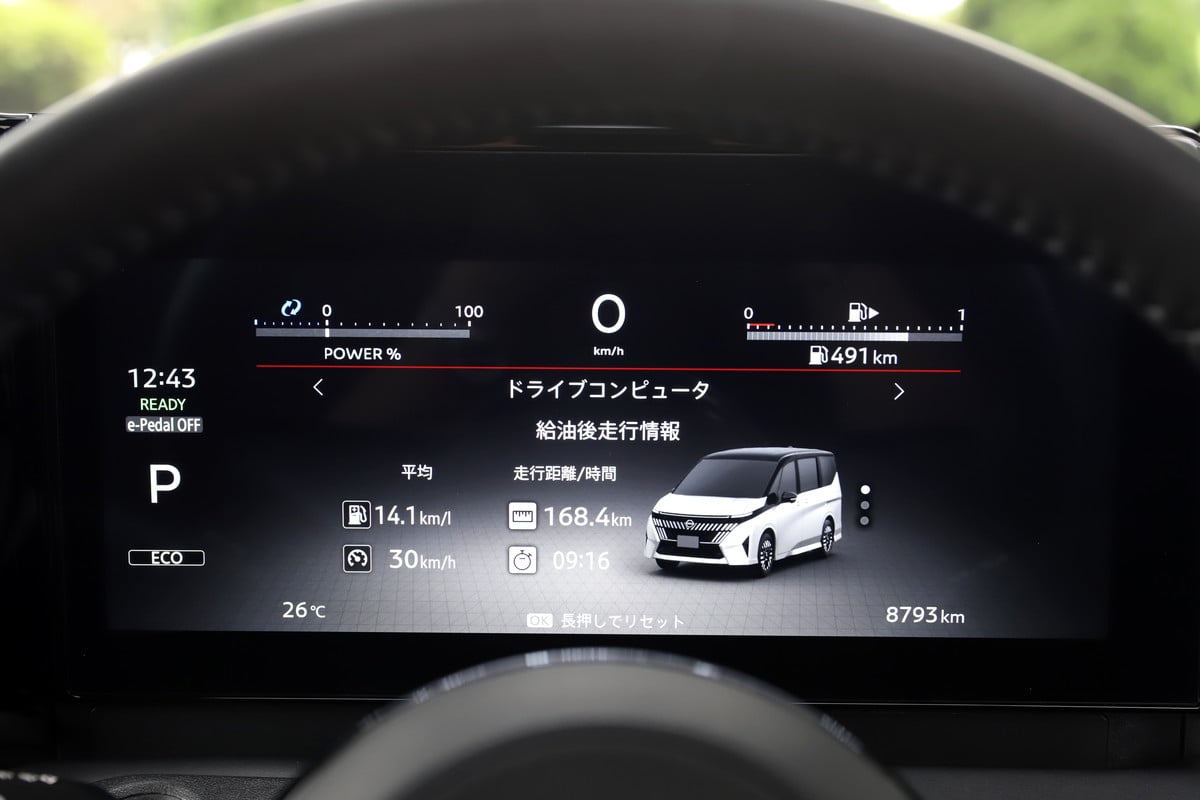 12.3インチ フル液晶のマルチインフォメーションディスプレイ