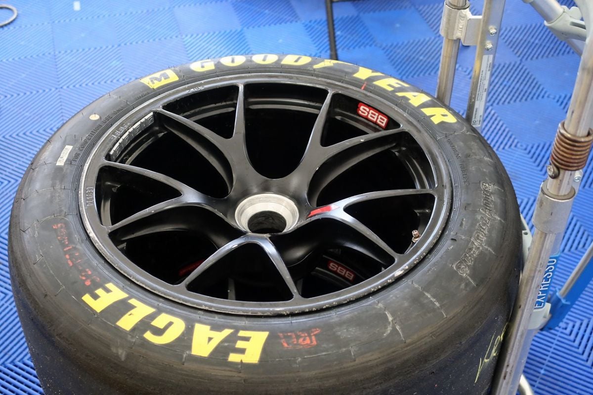 LMGT3に参戦する全18台のマシンに供給しているグッドイヤーのタイヤ