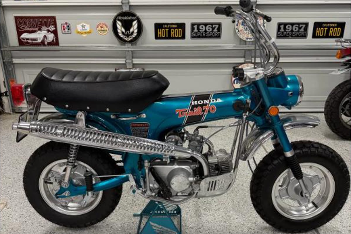 米国オンラインオークションに出品、落札された1970年式ホンダ「CT70H トレイル」
