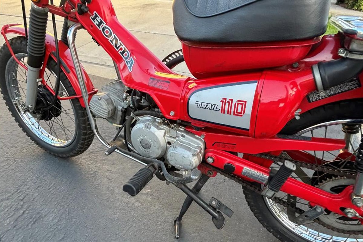 米国オンラインオークションに出品、落札された1983年式ホンダ「CT110」