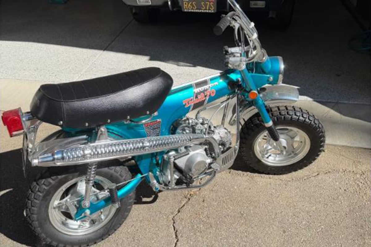 米国オンラインオークションに出品、落札された1970年式ホンダ「CT70H トレイル」