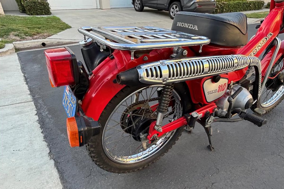米国オンラインオークションに出品、落札された1983年式ホンダ「CT110」