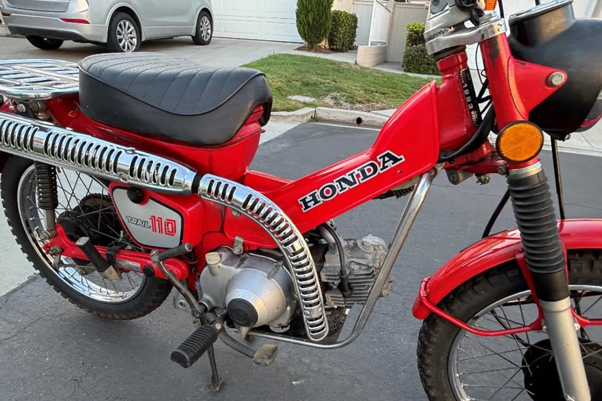 米国オンラインオークションに出品、落札された1983年式ホンダ「CT110」