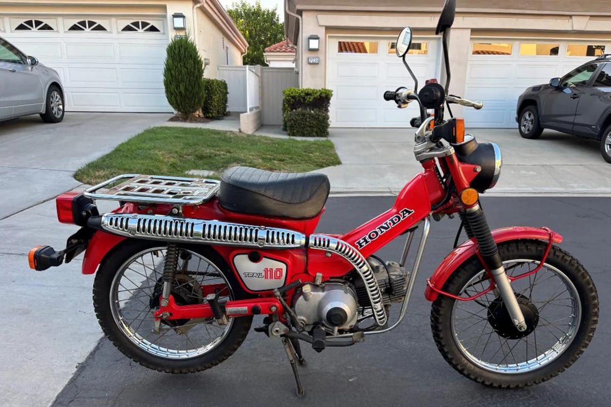 米国オンラインオークションに出品、落札された1983年式ホンダ「CT110」