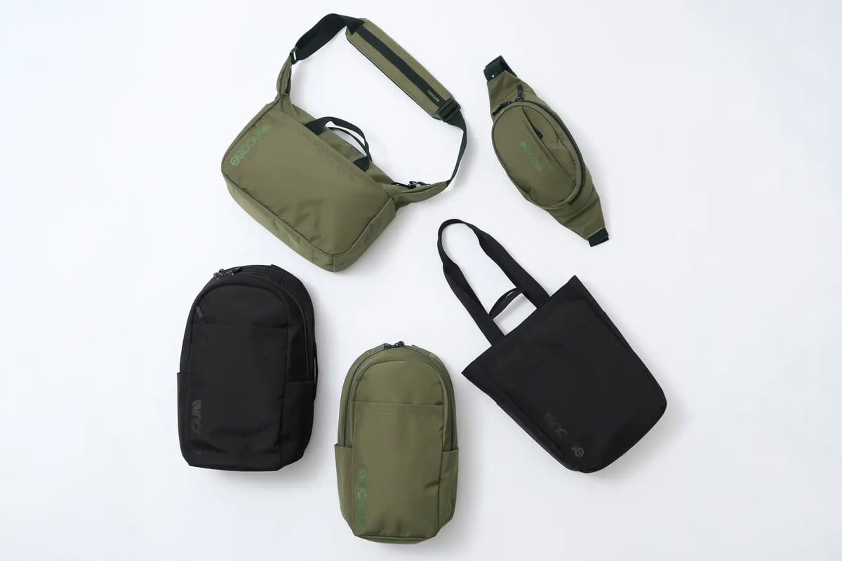 「Grid」シリーズはショルダーのほか、バックパック18L（税込：1万9250円）、同23L（税込：2万3100円）、2WAYトートバッグ15L（税込：1万2100円）、ウエストバッグ3.5L（税込：1万1000円）を展開。用途や荷物量に合わせて選べます。