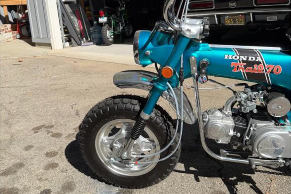 米国オンラインオークションに出品、落札された1970年式ホンダ「CT70H トレイル」