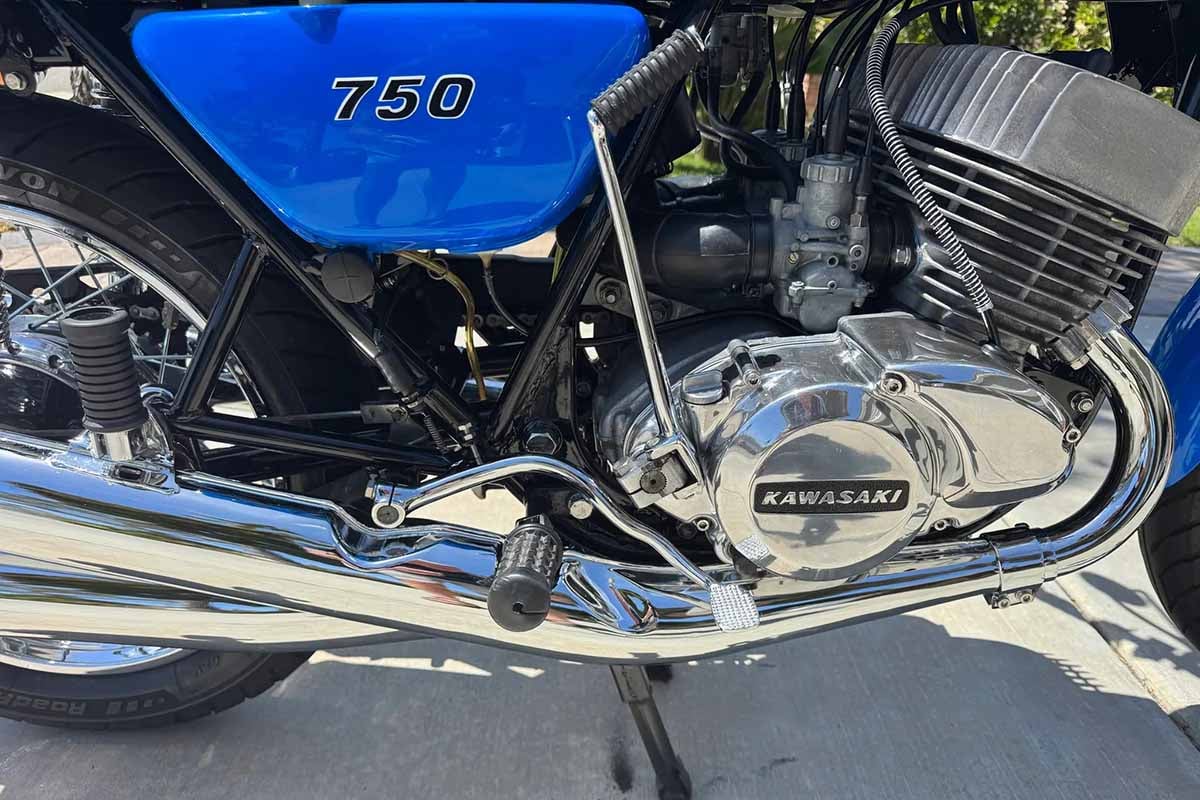 米国オンラインオークションに出品、落札された1972年式カワサキ「H2 マッハIV」