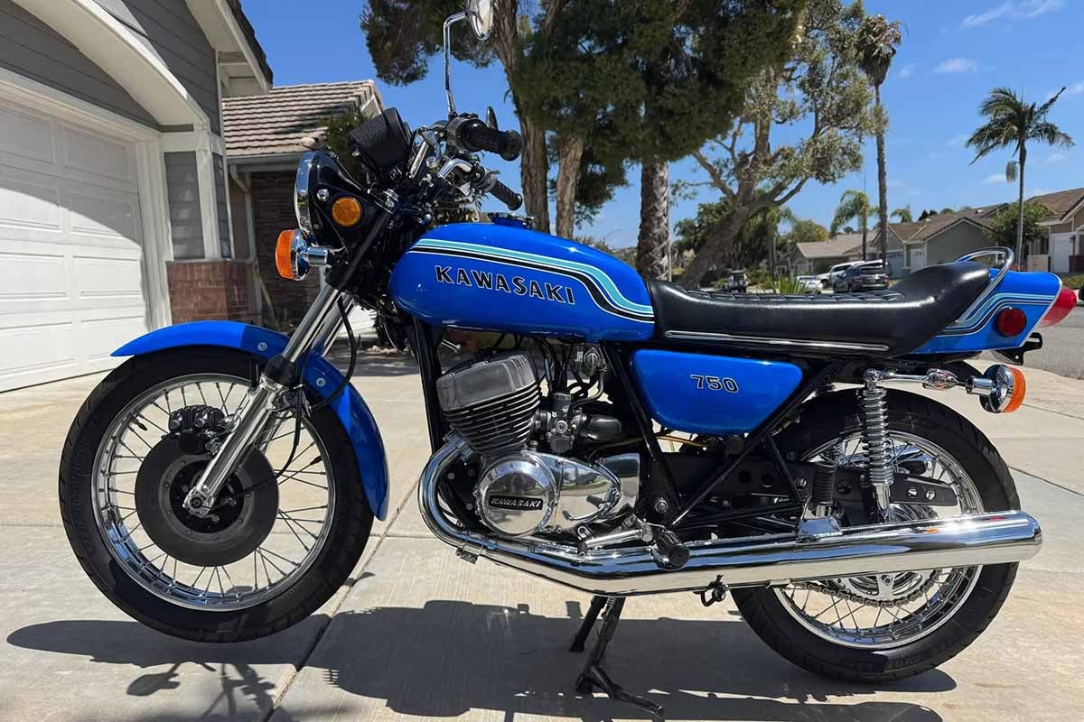 米国オンラインオークションに出品、落札された1972年式カワサキ「H2 マッハIV」