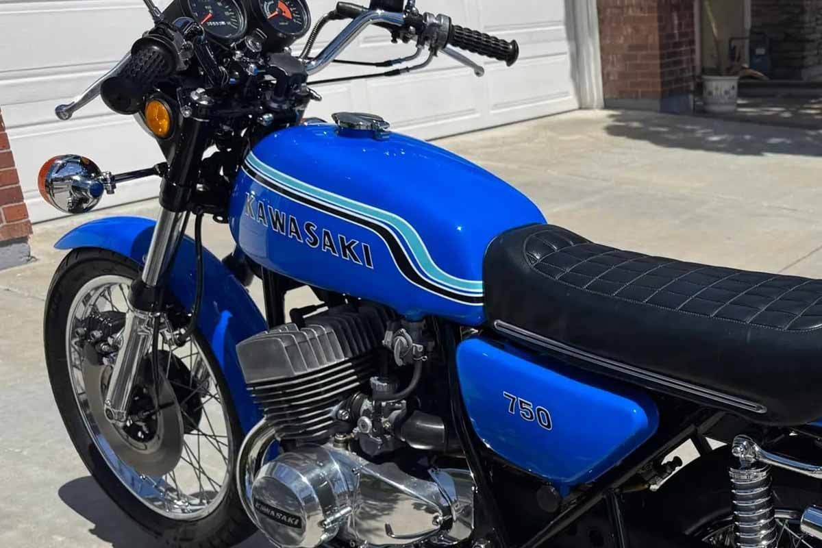 米国オンラインオークションに出品、落札された1972年式カワサキ「H2 マッハIV」