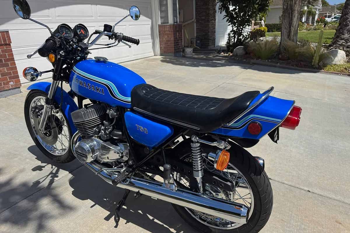米国オンラインオークションに出品、落札された1972年式カワサキ「H2 マッハIV」