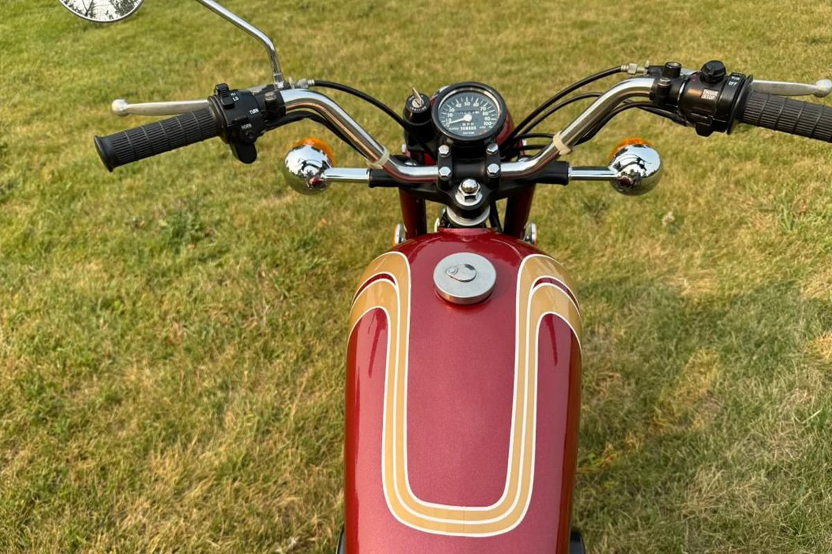 米国オンラインオークションに出品、落札された1975年式ヤマハ「RD125」