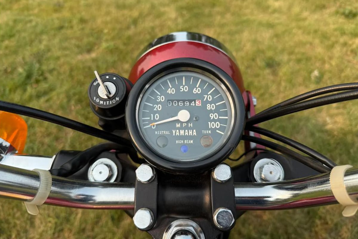米国オンラインオークションに出品、落札された1975年式ヤマハ「RD125」
