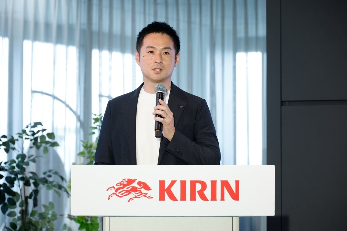 キリンホールディングス ヘルスサイエンス経営企画部 新事業開拓室 室長の津川翔氏。
