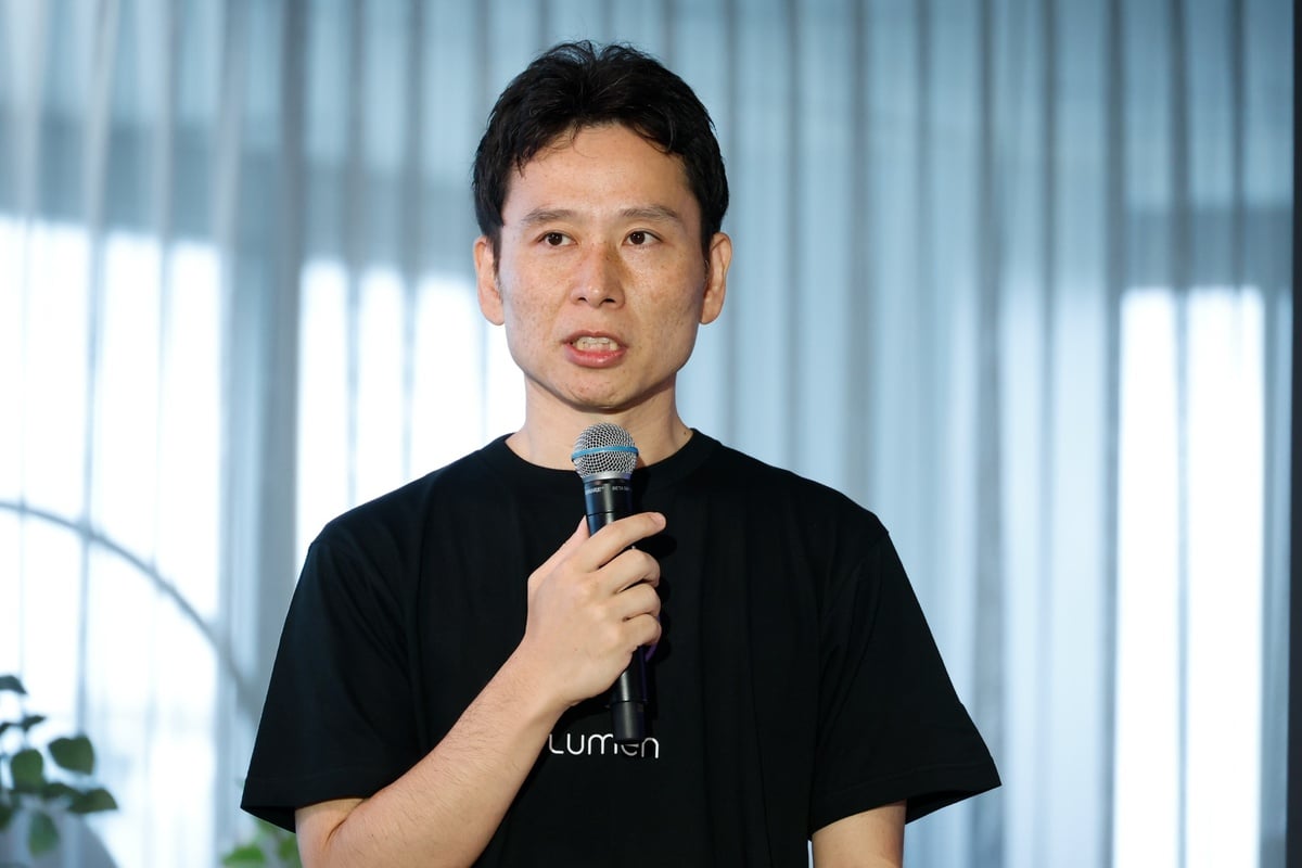 ルーメンの商品紹介を行ったキリンホールディングスの金子裕司氏。