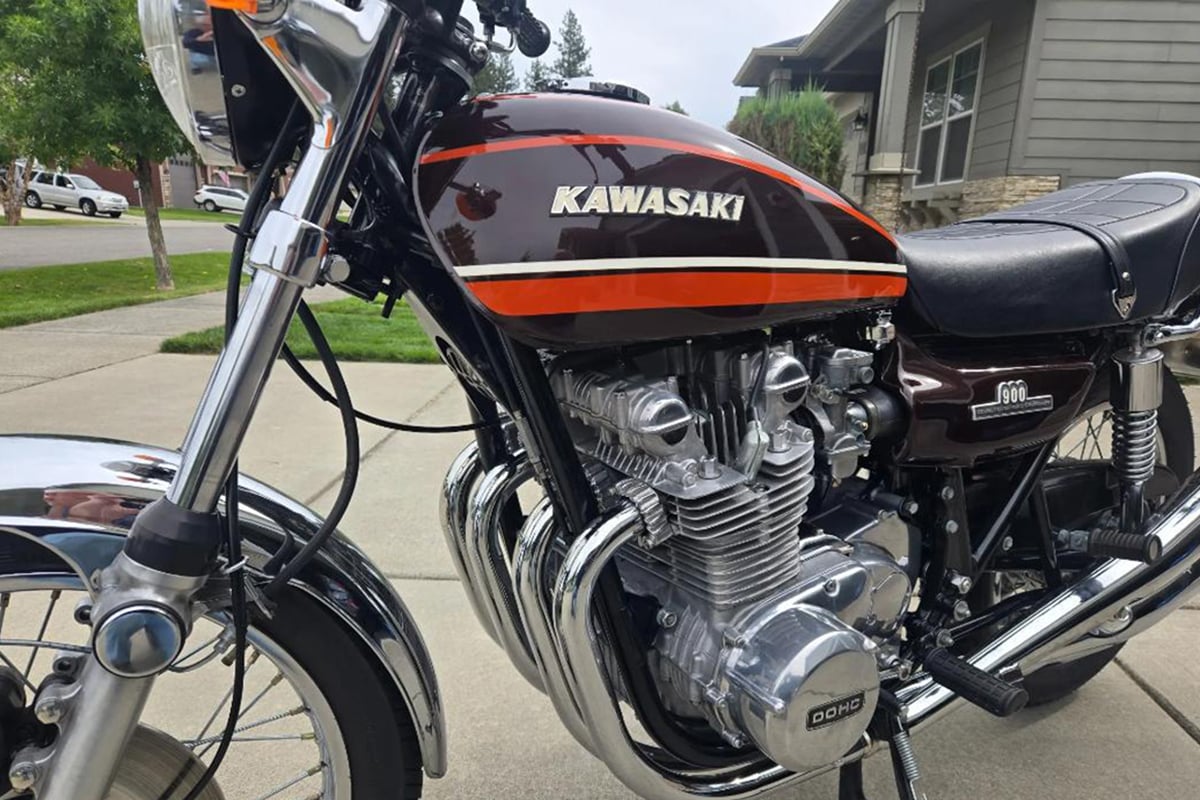 米国オンラインオークションに出品、落札された1974年式カワサキ「Z1 900」