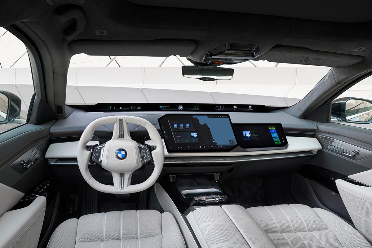 BMW改良新型「7シリーズ」のインテリア