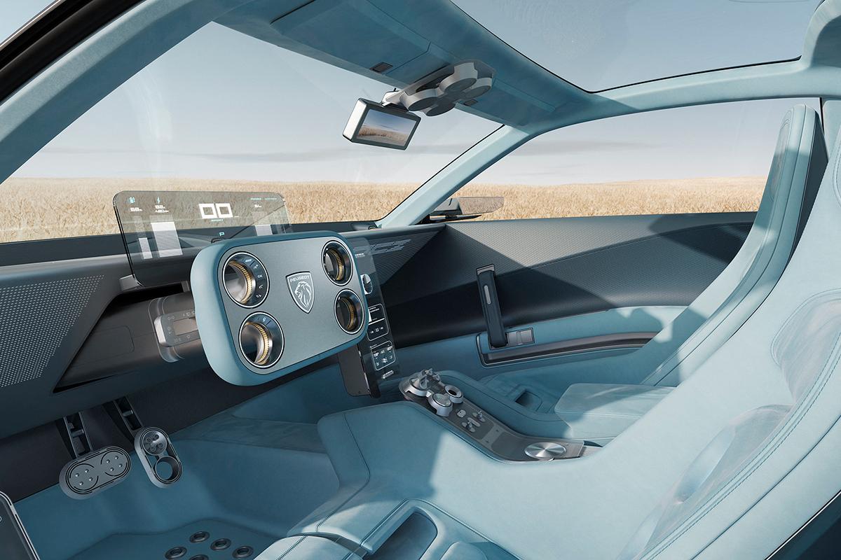 世界初公開されたプジョー新型「RCZヴィジョン」のインテリア